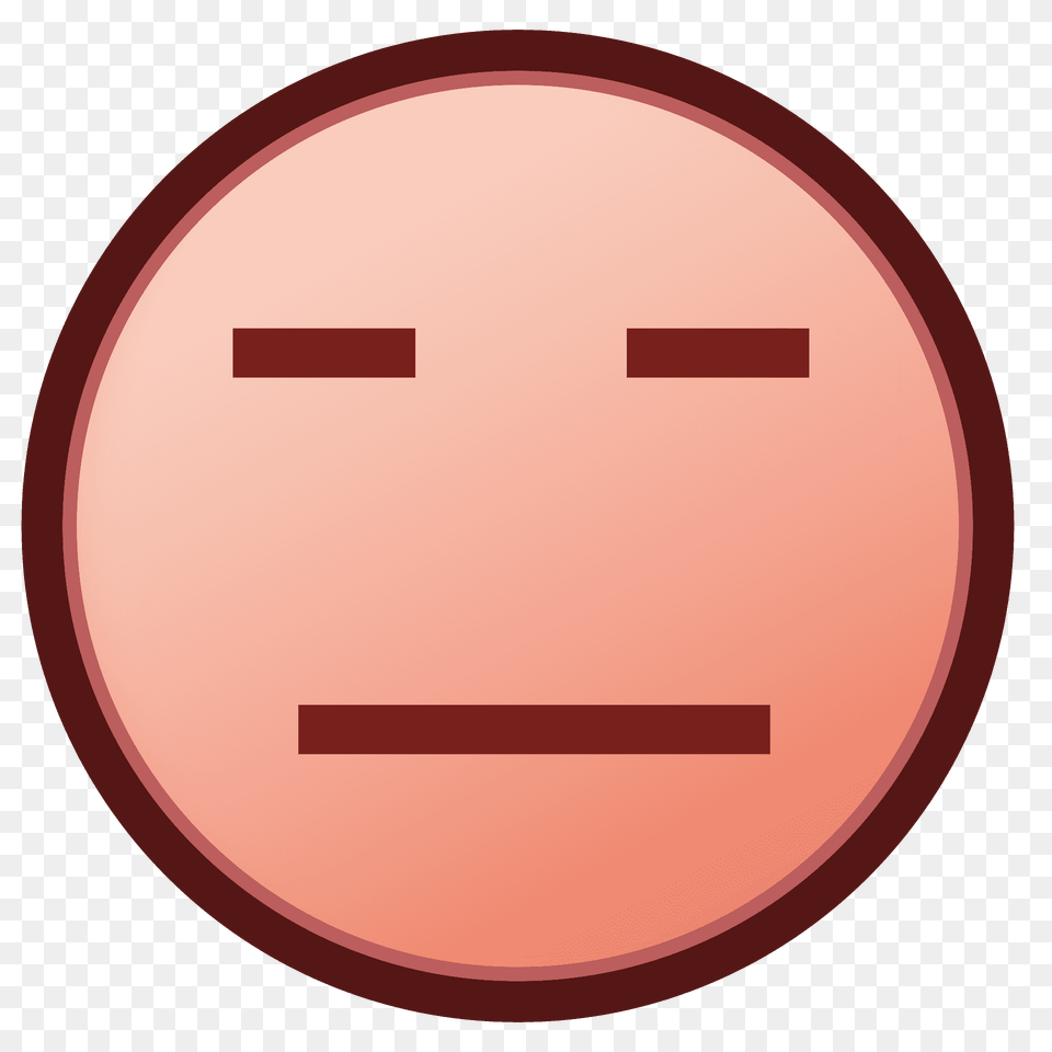 Expressionless Face Emoji Clipart, Head, Person Png Image
