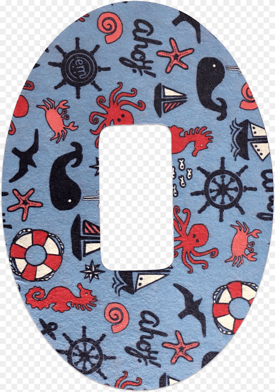 Expressionmed Nautical Dexcom G5 Tapeclass Lazyload Circle, Home Decor, Rug, Animal, Reptile Free Transparent Png