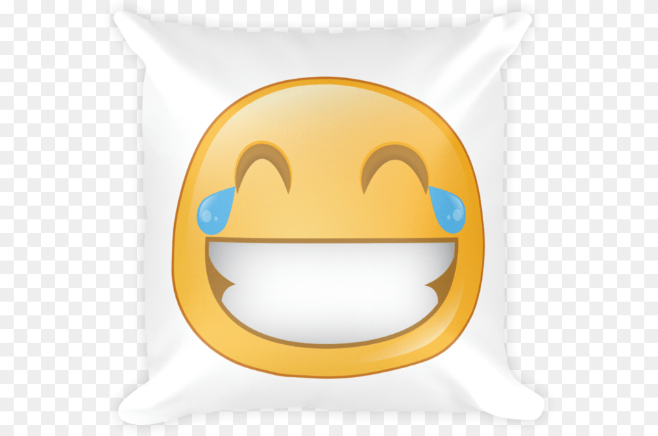 Expressive Laughing Square Stuffed Pillow Cushion, Home Decor, Animal, Bird, Penguin Png Image