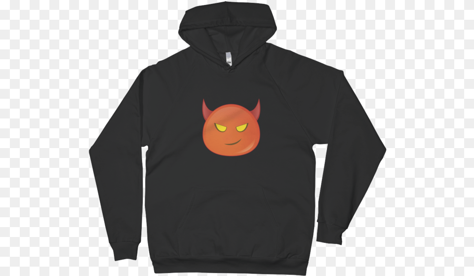 Expressive Red Devil Emoji Unisex Pullover Hoodie All Legends Die Young Instagram, Clothing, Knitwear, Sweater, Sweatshirt Free Transparent Png