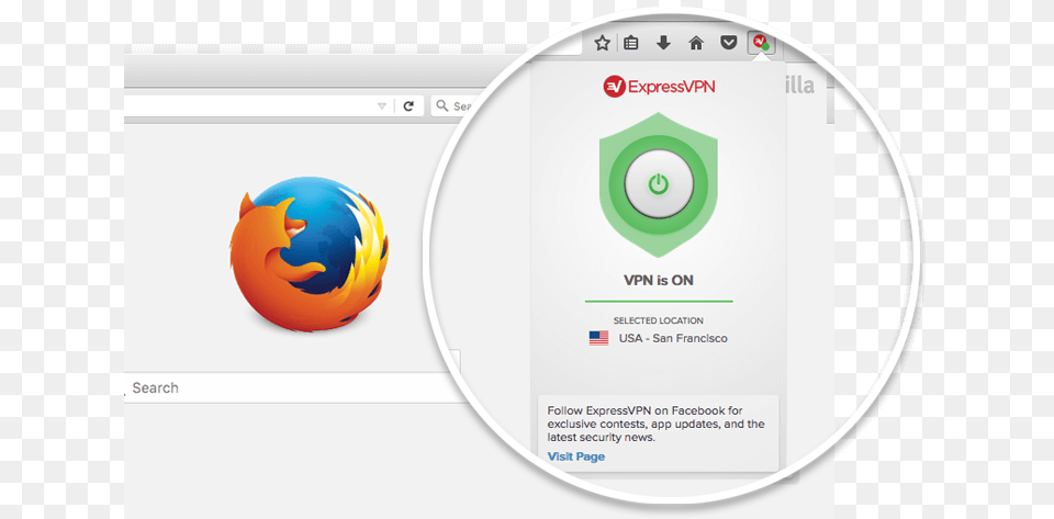 Expressvpn Firefox Addon Vpn For Firefox, Sphere, Disk Free Png