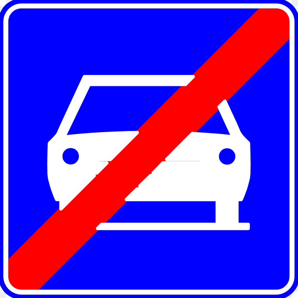 Expressway Ends Sign In Belgium Clipart, Symbol, Dynamite, Weapon Free Transparent Png