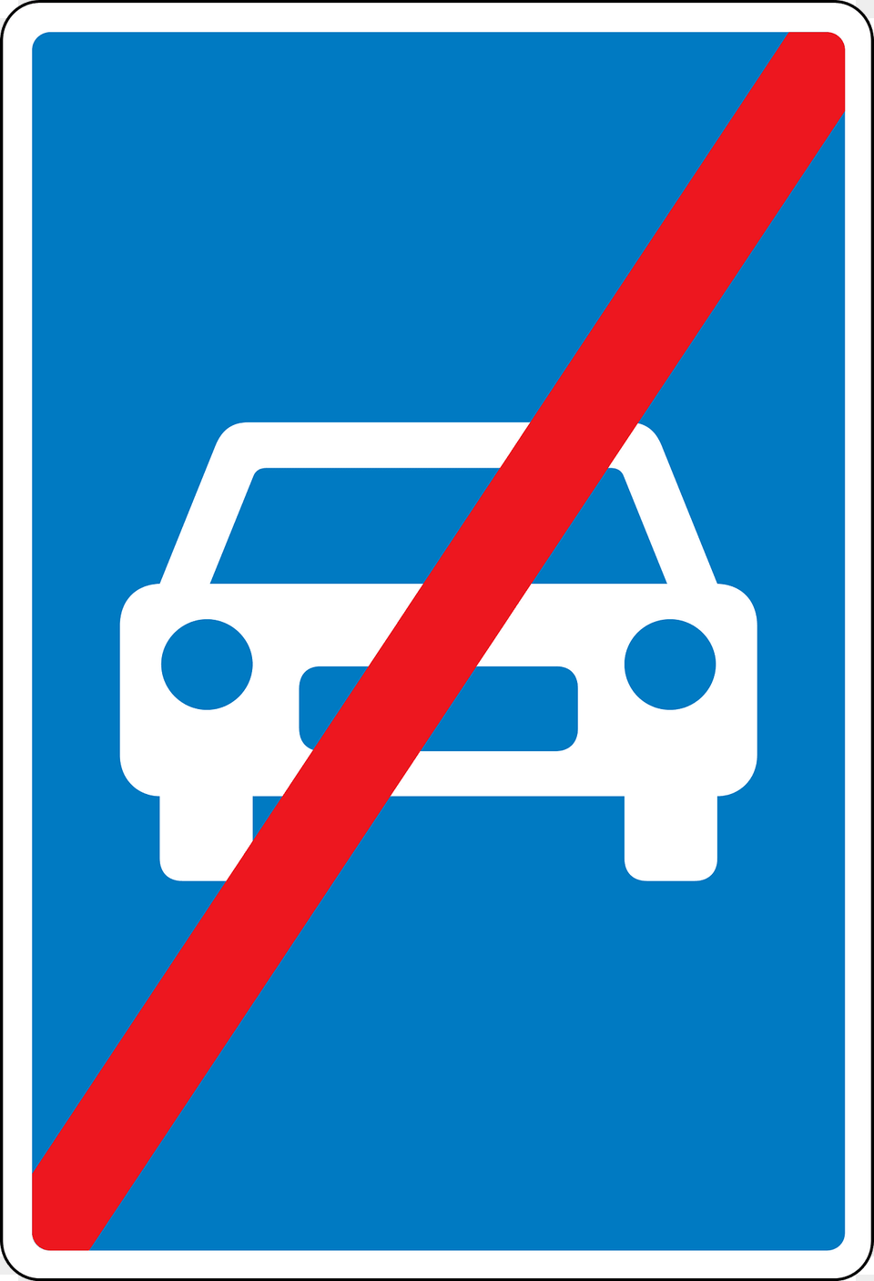 Expressway Ends Sign In Denmark Clipart, Symbol Png