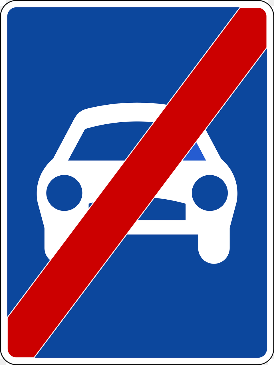 Expressway Ends Sign In Greece Clipart, Symbol, Road Sign Free Png