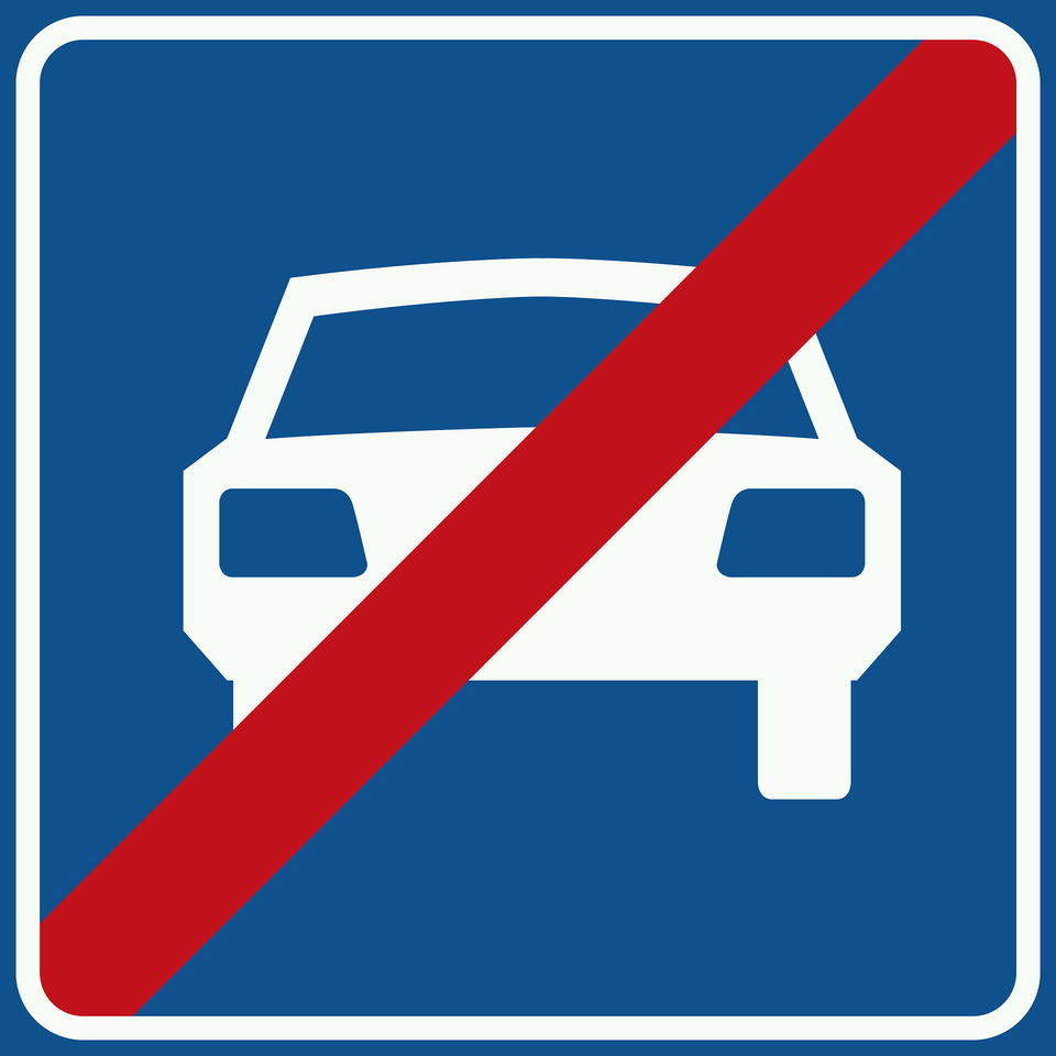 Expressway Ends Sign In Netherlands Clipart, Symbol, Road Sign Free Transparent Png