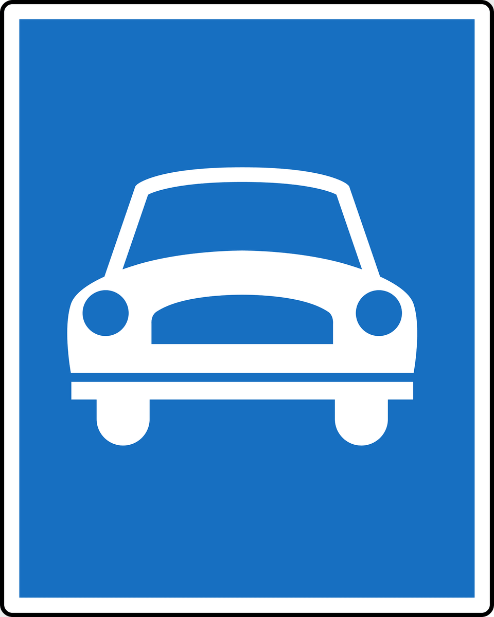 Expressway Sign In Austria Clipart, Car, Coupe, Sports Car, Transportation Free Png Download