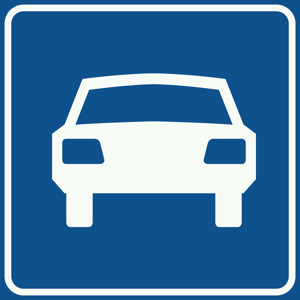 Expressway Sign In Netherlands Clipart, Car, Coupe, License Plate, Sports Car Free Transparent Png