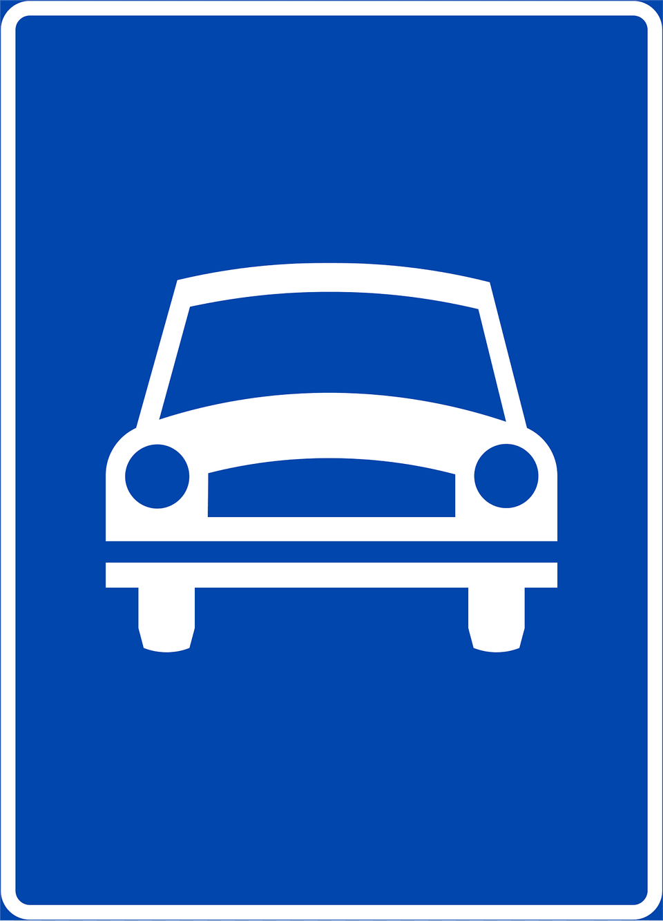 Expressway Sign In Norway Clipart, Symbol, Car, Coupe, Sports Car Free Transparent Png