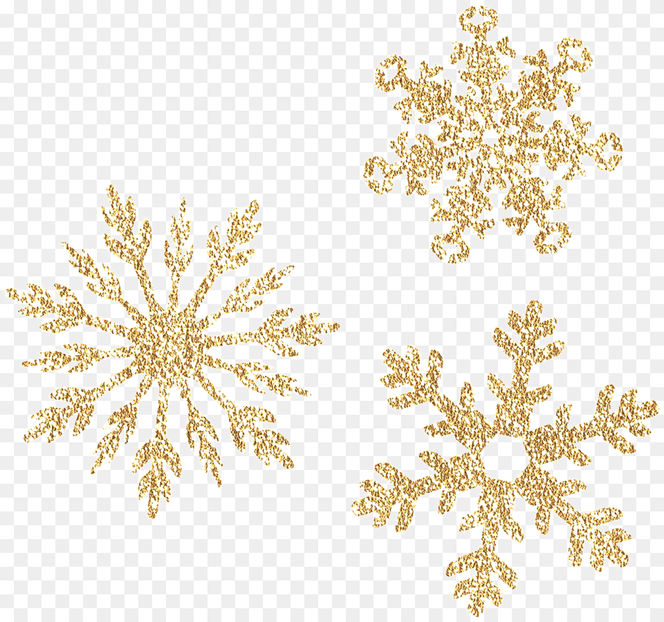 Exquisite Golden Snowflake Transparent Transparent Background Gold Snowflakes, Nature, Outdoors, Plant, Pattern Free Png