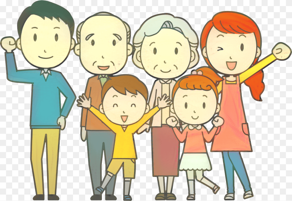 Extended Family Vector Graphics Clip Art Grandparent Cartoon Family, Book, Comics, People, Person Free Transparent Png
