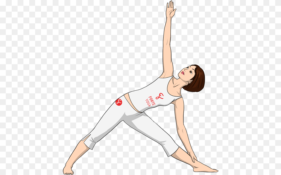Extended Triangle Yoga Pose, Adult, Woman, Person, Female Png