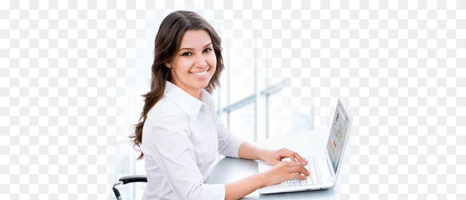 Extension Form Girls With Laptop Hd, Pc, Computer, Electronics, Adult Free Png Download