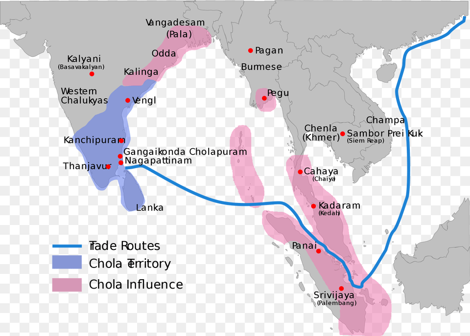 Extent Of Chola Empire, Chart, Plot, Map, Atlas Free Transparent Png