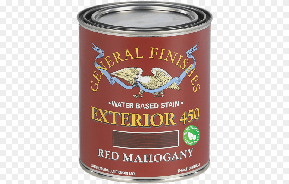 Exterior 450 Water Based Wood Stain General Finishes Aluminum Can, Tin, Animal, Bird, Aluminium Free Transparent Png