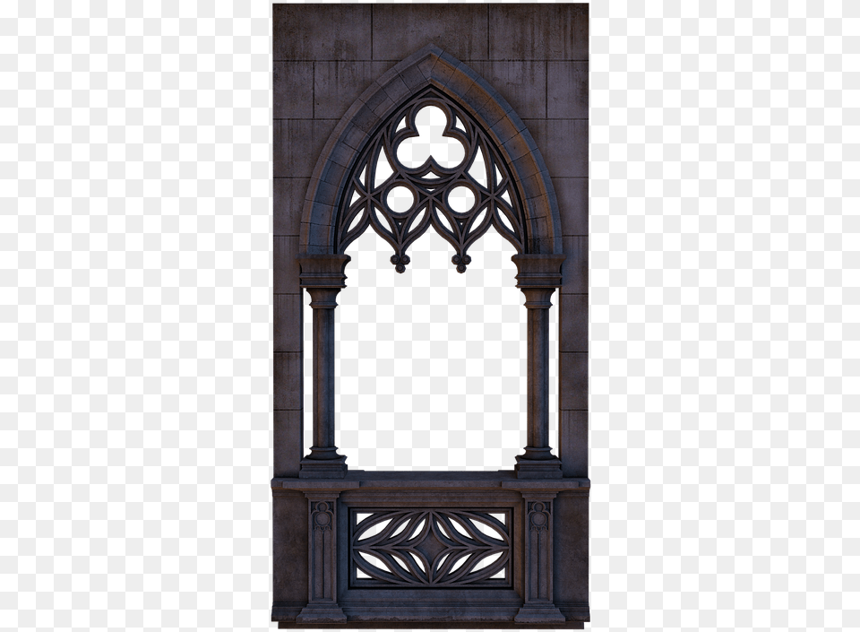 Exterior Castle Balcony, Arch, Architecture, Gothic Arch, Altar Free Transparent Png