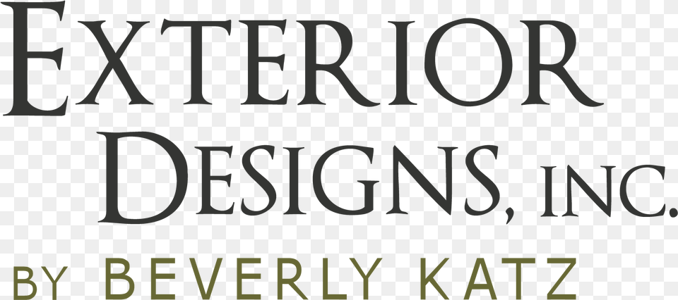 Exterior Designs By Beverly Katz Logo Monochrome, Text, Scoreboard, Alphabet Free Png