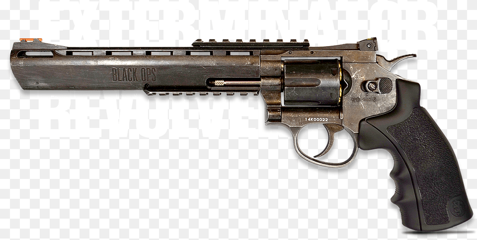 Exterminator Full Metal Revolver 8 Bb Aged Dan Wesson Airsoft, Firearm, Gun, Handgun, Weapon Png Image