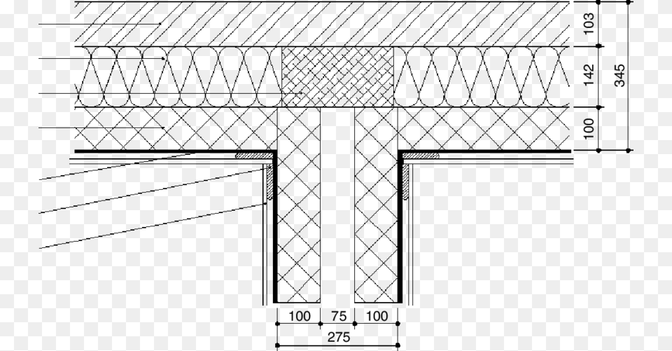 External And Party Wall Construction For House E Party Wall To External, Gray Free Transparent Png