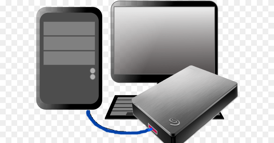 External Hd Protected Public Domain Clipart Computer Free, Computer Hardware, Electronics, Hardware, Pc Png