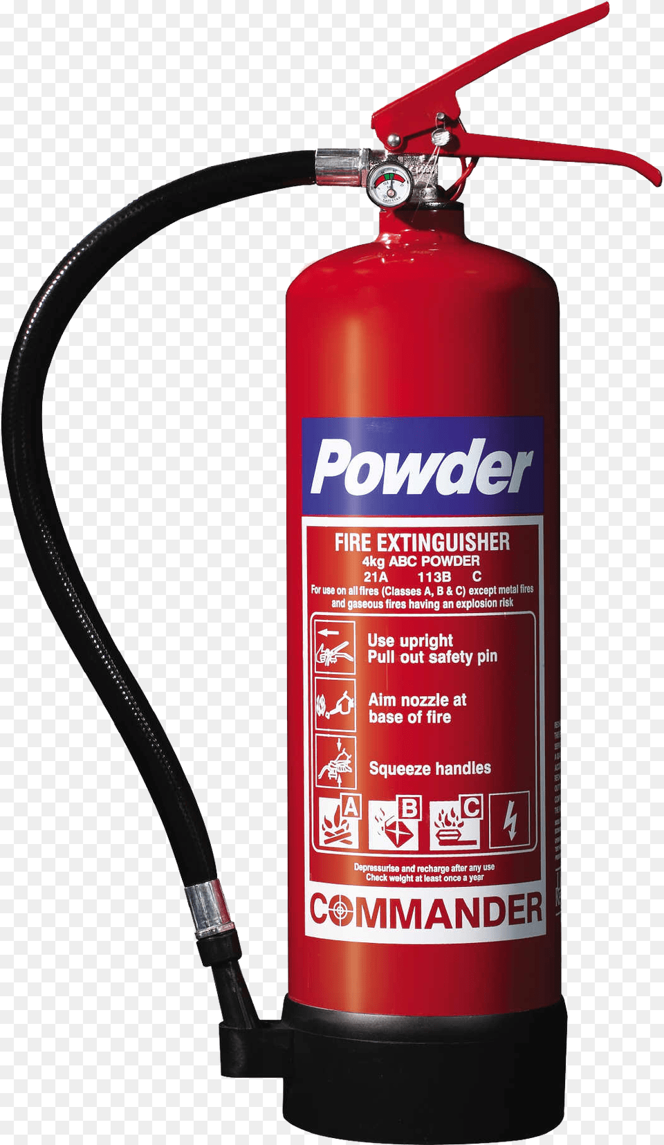 Extinguisher Portable Dry Powder Fire Extinguisher, Cylinder, Smoke Pipe, Machine Free Png
