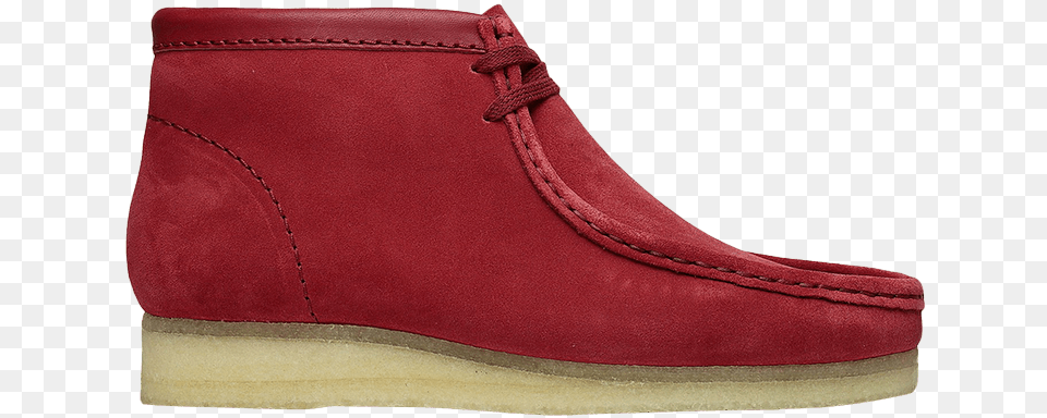 Extra Butter X Halal Guys Wallabee U0027halallabee Chili Clarks Wallabees Red, Suede, Clothing, Footwear, Shoe Free Transparent Png