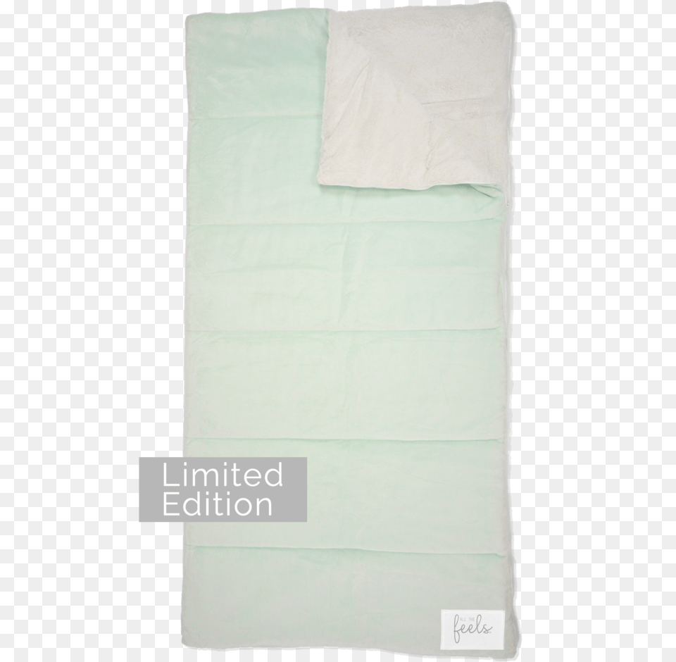 Extra Cozy Sleeping Bag In Glacier Mint, Blanket, White Board Free Png