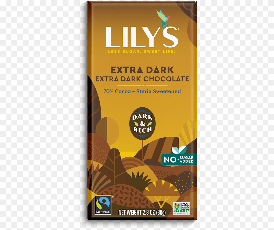 Extra Dark Lily39s Salted Almond Dark Chocolate, Advertisement, Book, Poster, Publication Free Png Download