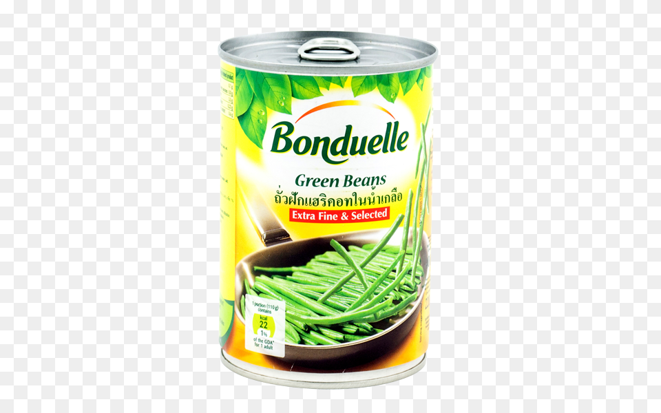 Extra Fine Green Beans, Can, Tin, Food, Produce Png