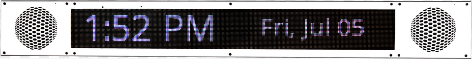 Extra Large Ip Signboard With Informacast And Flashers Led Display, Clock, Digital Clock, Electronics, Screen Free Transparent Png