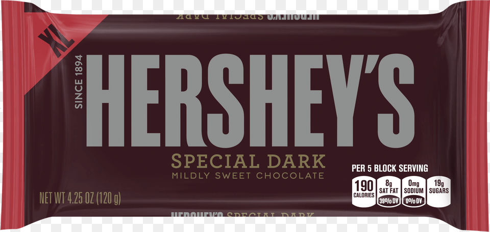 Extra Large Special Dark Mildly Sweet Chocolate Hershey Bar, Food, Sweets, Candy, Scoreboard Png