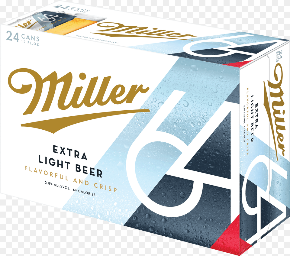 Extra Light Beer Miller 64 Extra Light Beer, Triangle Free Png Download