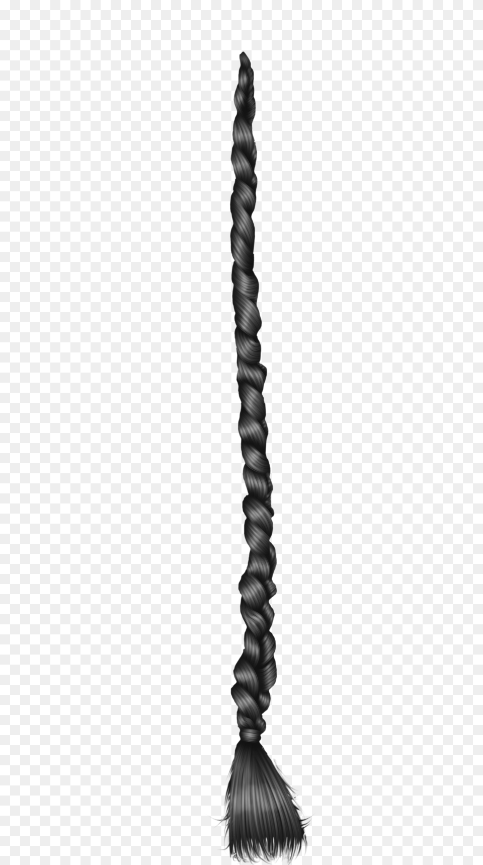 Extra Long Plait Black, Coil, Spiral, Rope, Mace Club Free Png