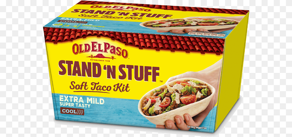 Extra Mild Super Tasty Stand 39n39 Stuff Soft Taco Kit El De Paso Tacos, Food, Lunch, Meal Free Png Download