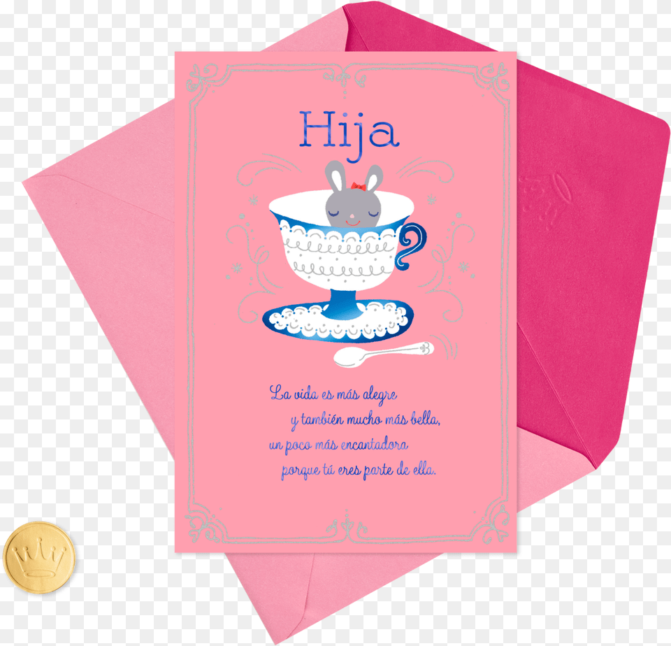 Extra Sweetness Spanish Language Birthday Card For Paper, Advertisement, Envelope, Greeting Card, Mail Png Image