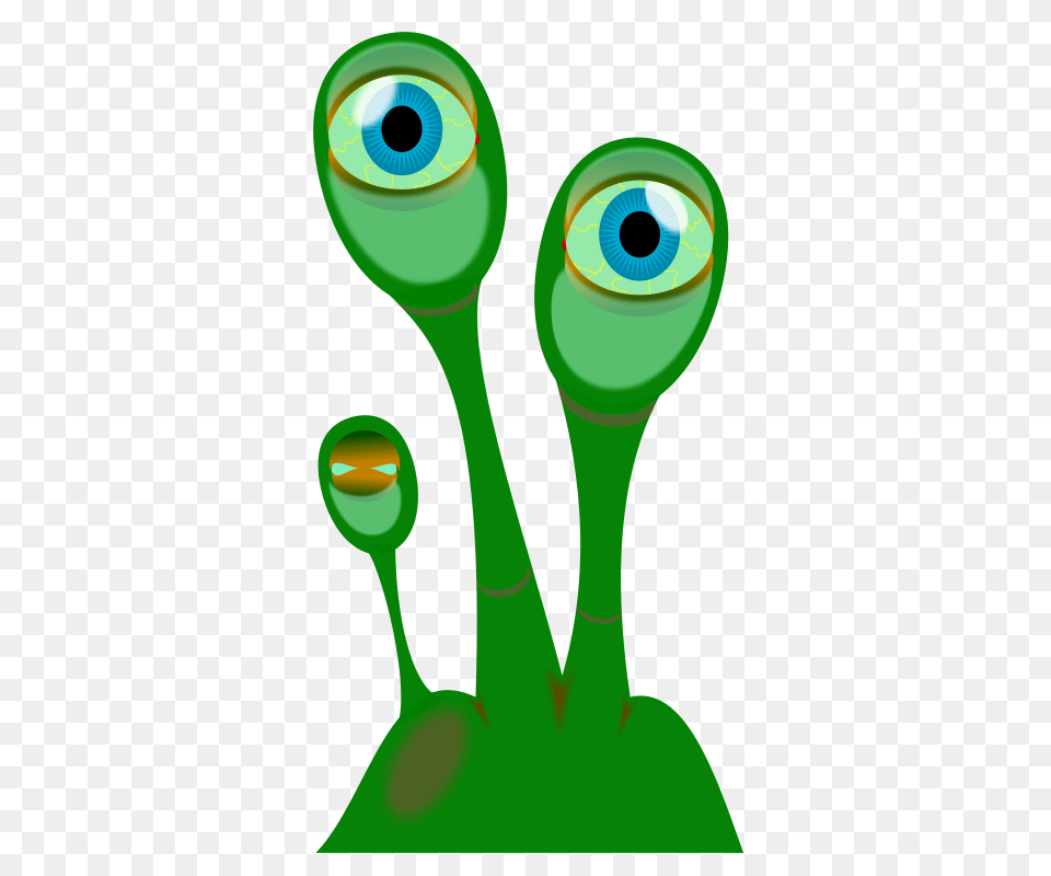 Extraterristrial Eye Plant, Alien, Cutlery, Green, Spoon Png