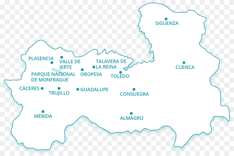 Extremadura Y Castilla La Mancha, Chart, Plot, Map, Atlas Free Png