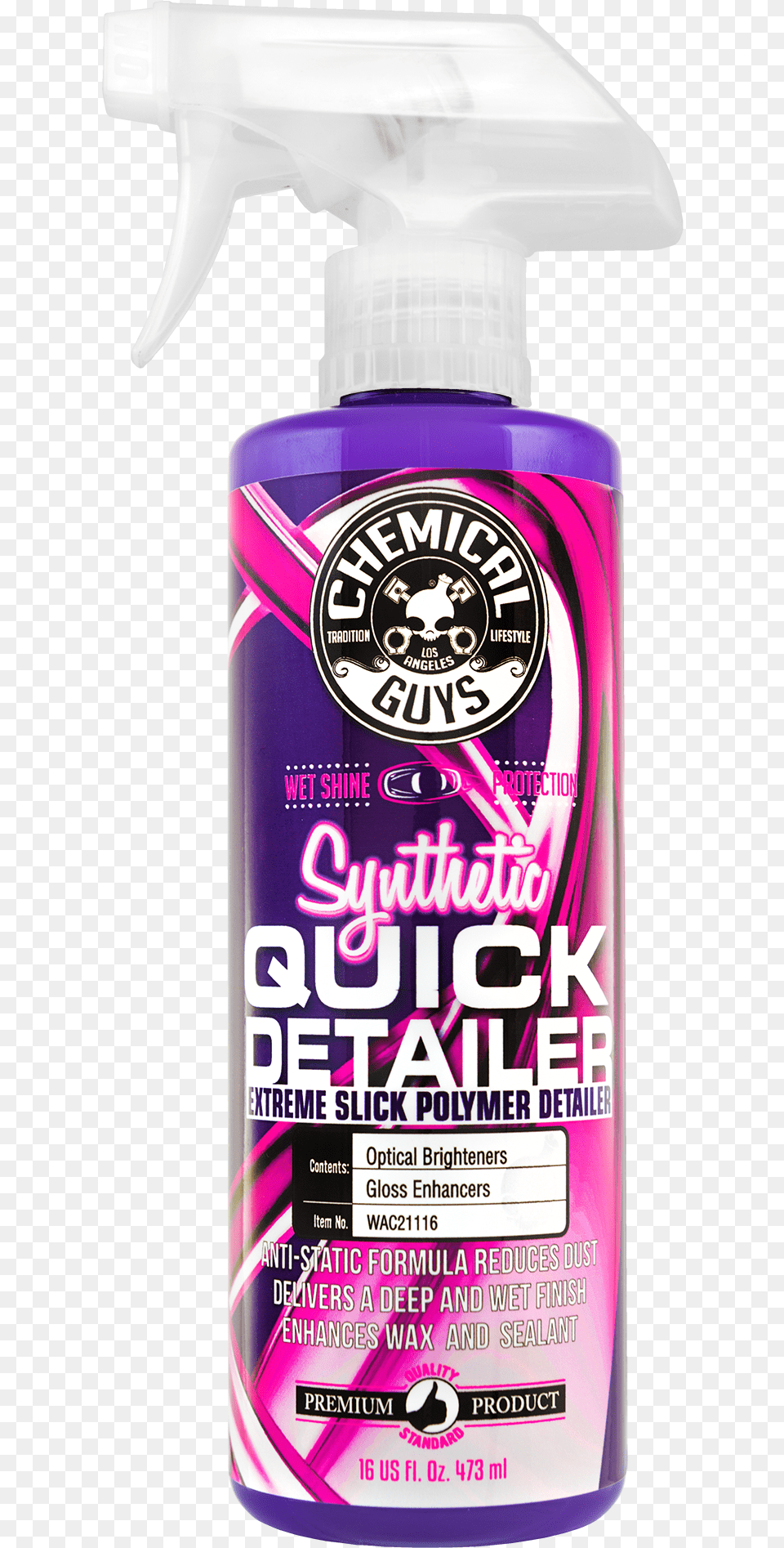 Extreme Slick Streak Polymer Quick Detail Spray Chemical Guys Quick Detailer Spray, Bottle, Can, Tin, Cosmetics Free Transparent Png