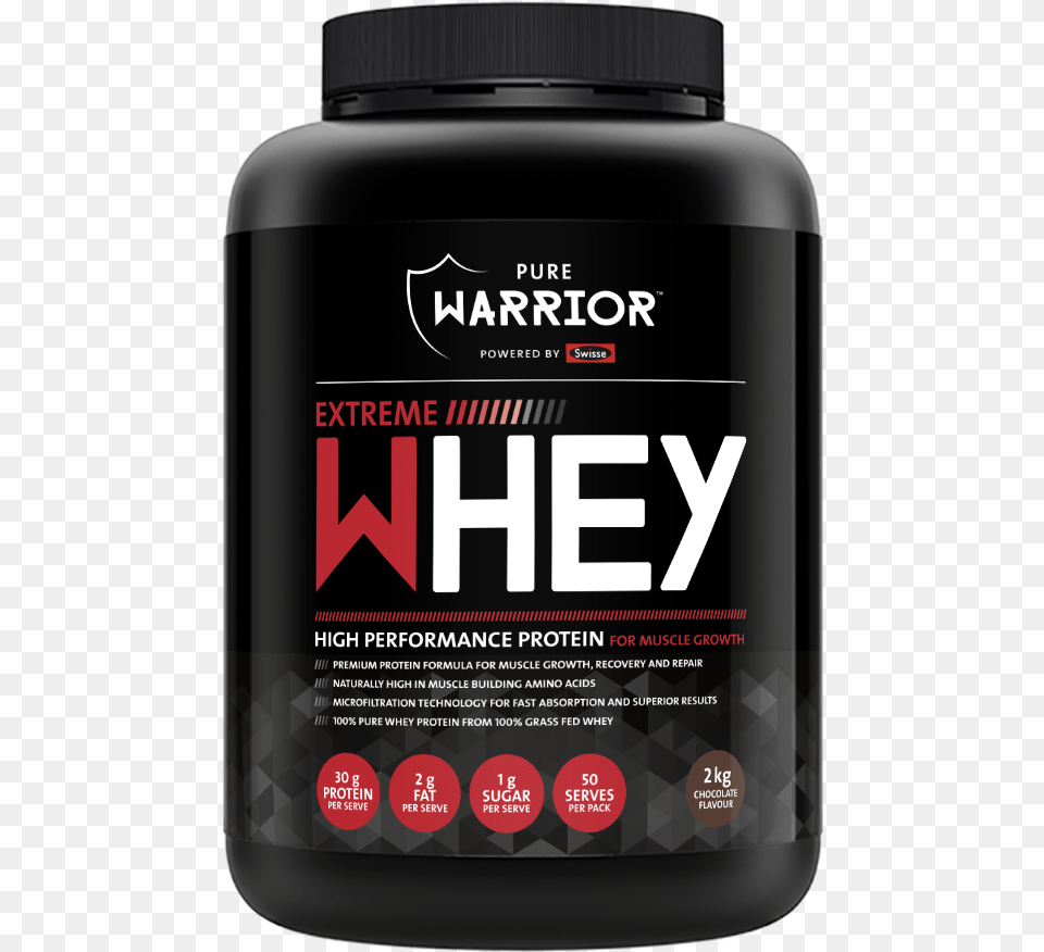 Extreme Whey Chocolate Pure Warrior Whey, Bottle, Shaker Free Png