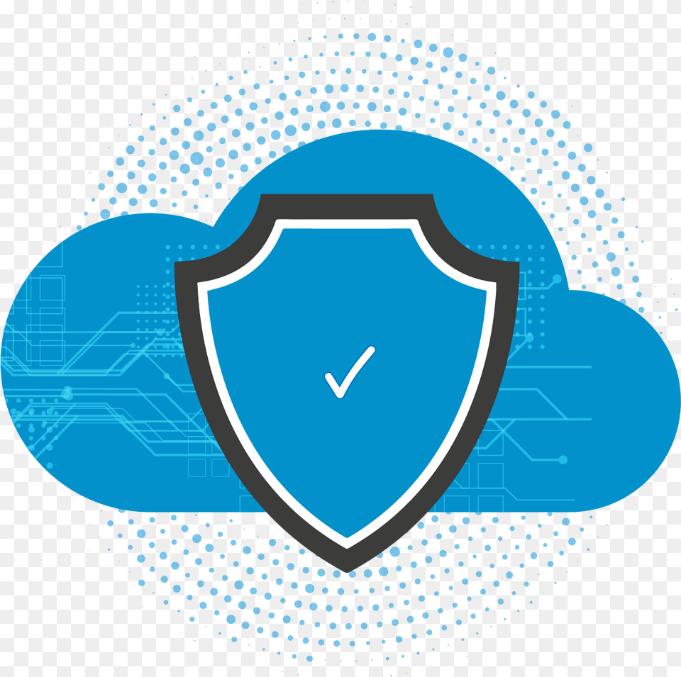 Extremely Secure Data Transfer With Tugger Background Dot Design, Armor, Logo, Shield Png Image