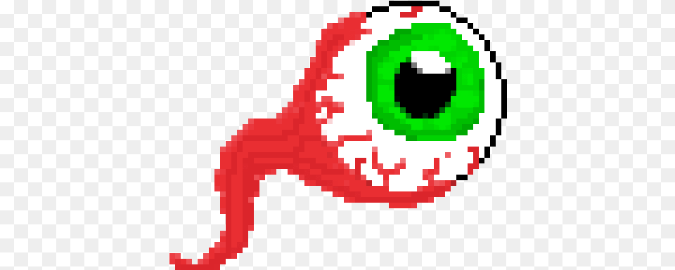 Eye Ball Mouth Line Character Red Green Cartoon Pixel Art Easy, Dynamite, Weapon Free Png