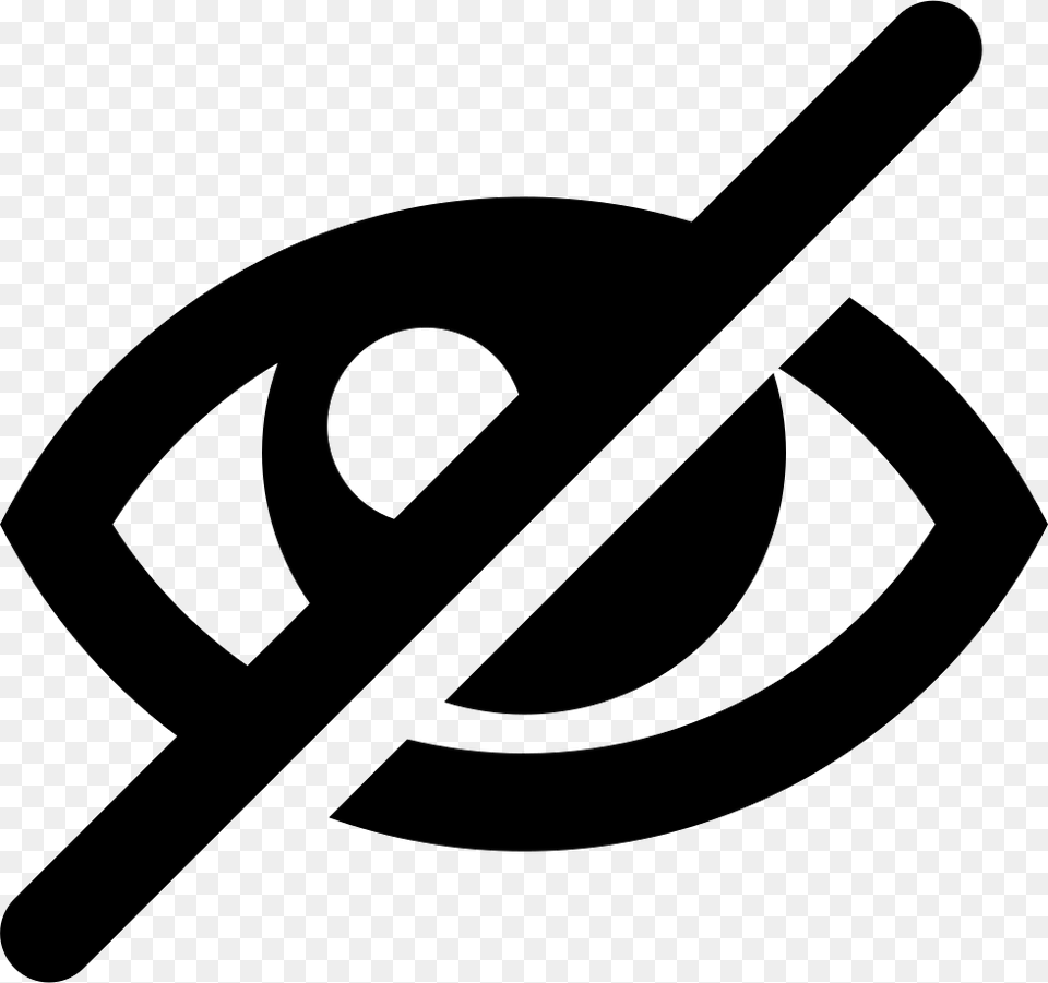 Eye Blocked Views Vision Visit Banned Blocked Forbidden Crossed Eye Icon, Blade, Razor, Weapon, Stencil Png Image