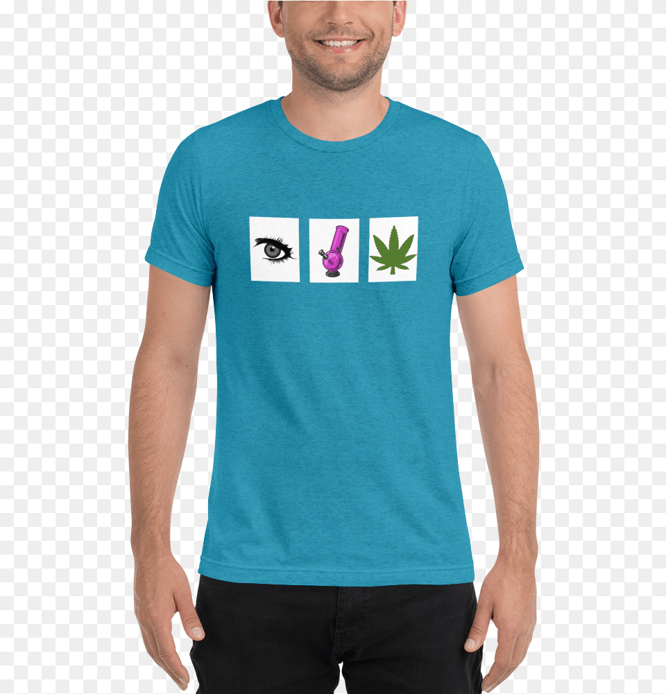 Eye Bong Weed T Shirt, T-shirt, Clothing, Person, Man Free Png Download