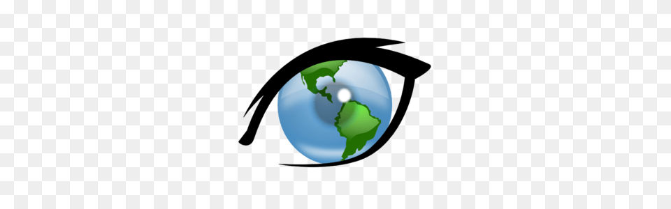 Eye Can See The World Clip Art, Astronomy, Outer Space, Planet, Globe Free Png Download