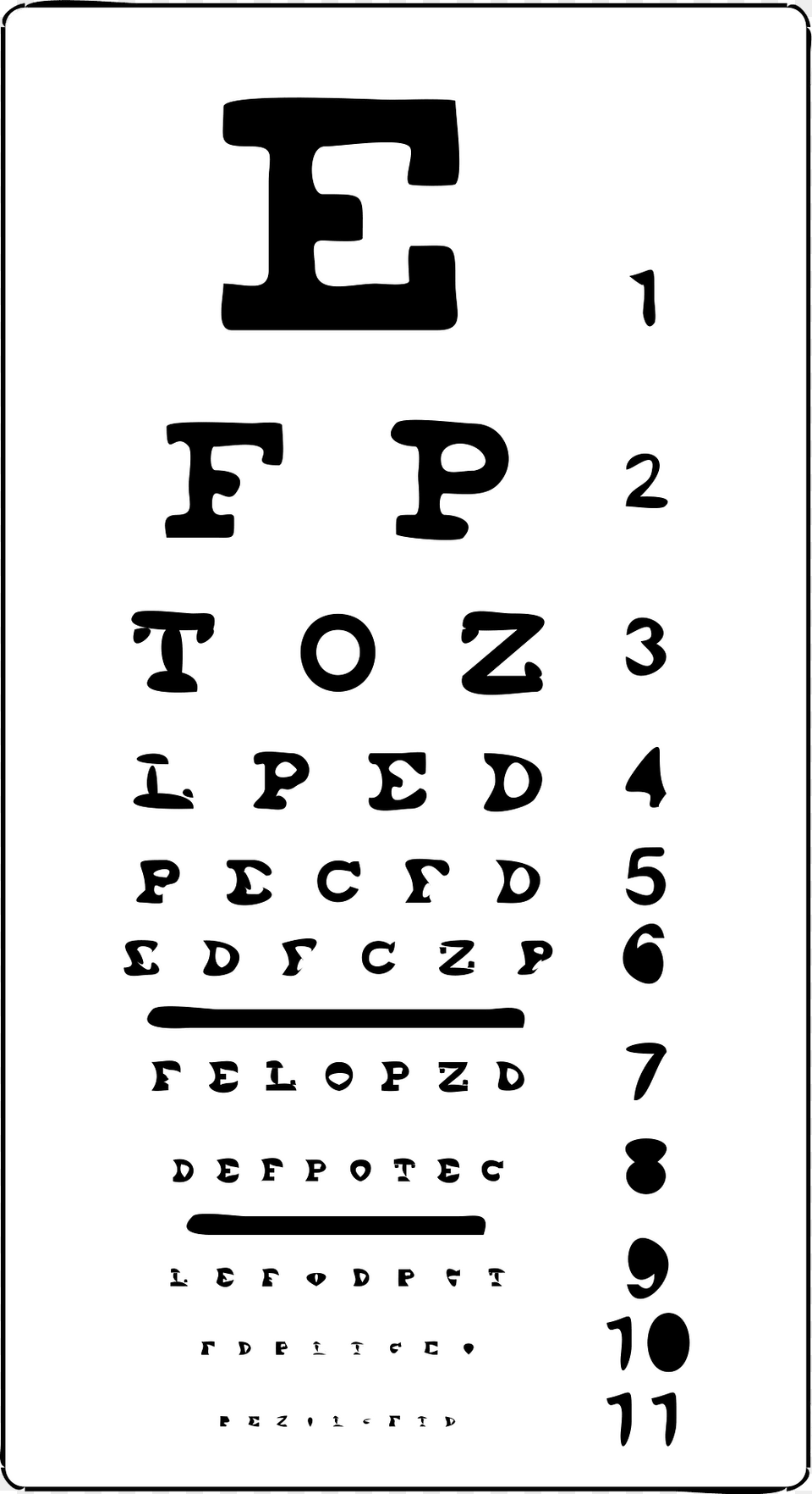 Eye Chart Clipart, Text, Symbol, Number, Alphabet Free Png