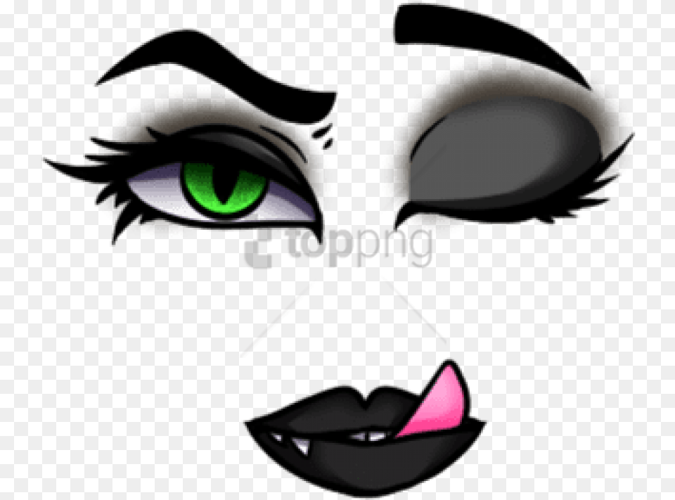 Eye Clipart Image With Background Eerie Makeup Roblox Free Png