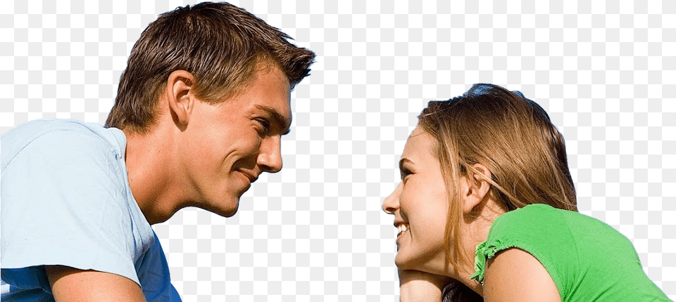 Eye Contact Friends Making Eye Contact, Laughing, Face, Person, Happy Png Image