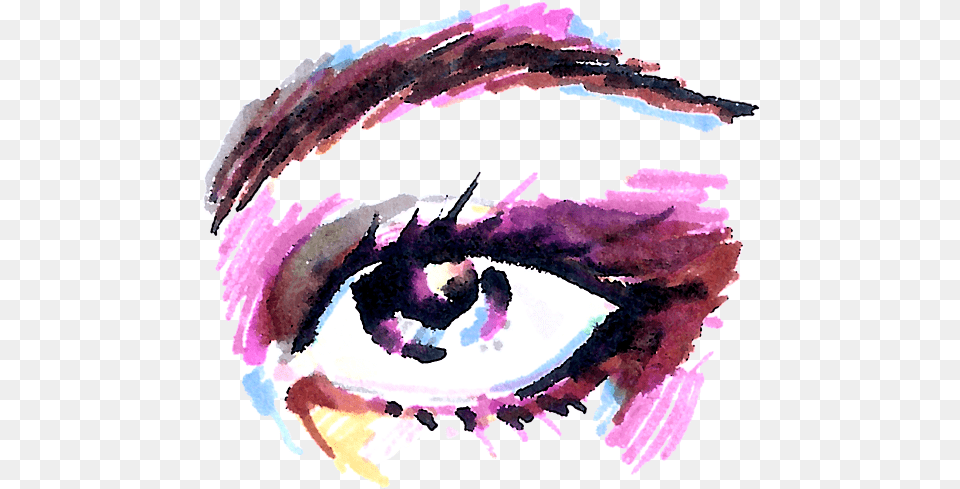 Eye Drawing Iphone X Case Girly, Art, Graphics, Food, Dessert Free Png Download