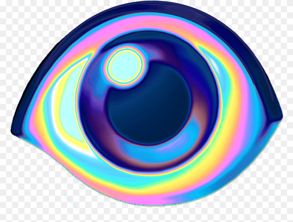 Eye Emoji Holographic Holography, Accessories, Pattern, Sphere, Fractal Free Png Download
