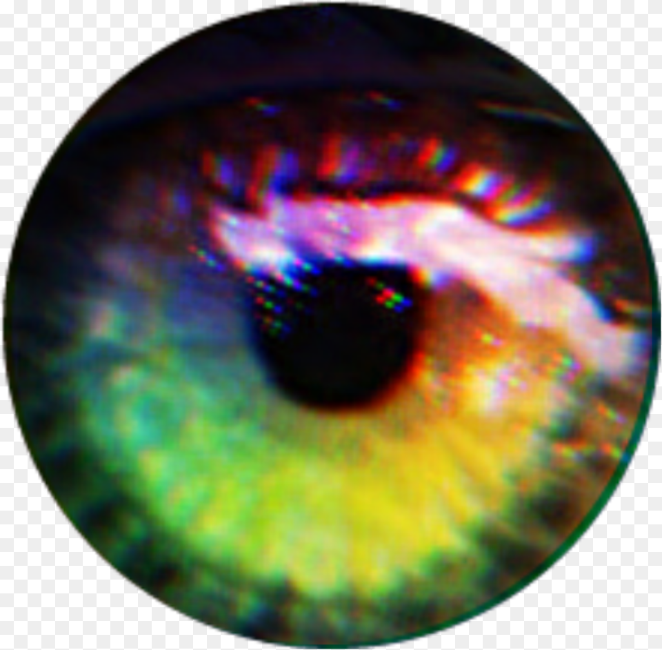 Eye Eyeball Eyes Pupil Rainbow Rainboweye Pupilsticker Rainbow Eye Lens, Accessories, Disk, Ornament, Gemstone Free Transparent Png