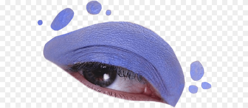 Eye Eyes Purple Dots Aesthetic Makeup Make Up Eyes, Adult, Female, Person, Woman Free Transparent Png
